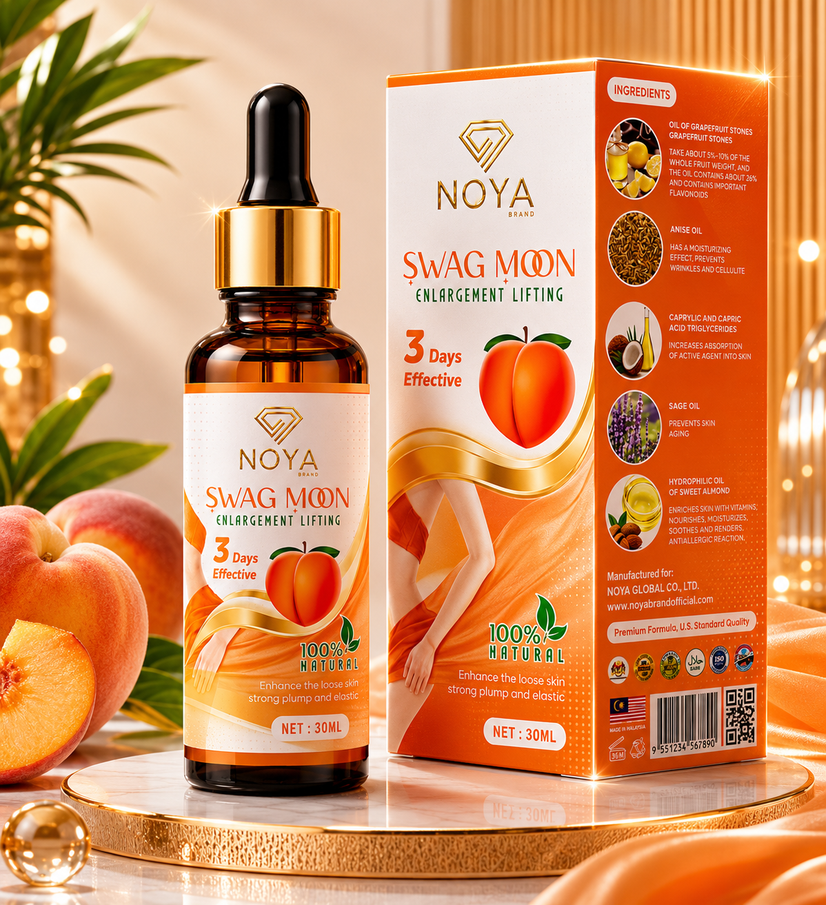 NoYa Swag Moon — Enlargement & Lifting Oil, 30ml